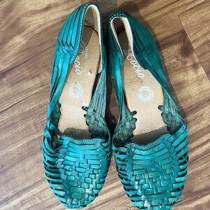 Huaraches, Teal, Size 7.5, never worn